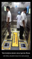 Tokie žymėjimai atsirado vienos ligoninės liftuose - Labai tikėtina, kad greitai tai taps norma visame pasaulyje