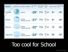 Too cool for School - 