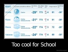 Too cool for School - 