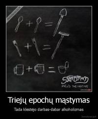 Triejų epochų mąstymas - Tada klestėjo darbas-dabar alkoholizmas
