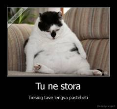 Tu ne stora - Tiesiog tave lengva pastebėti