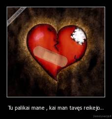 Tu palikai mane , kai man tavęs reikejo... - 