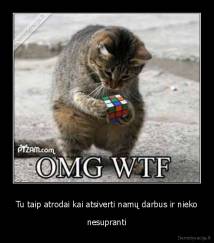 Tu taip atrodai kai atsiverti namų darbus ir nieko - nesupranti