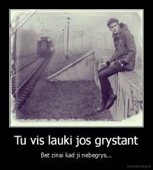 Tu vis lauki jos grystant - Bet zinai kad ji nebegrys...