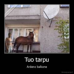 Tuo tarpu - Ardeno balkone