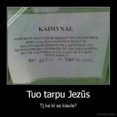 Tuo tarpu Jezūs - Tj ka bl as kiaule?