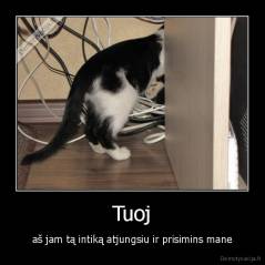 Tuoj - aš jam tą intiką atjungsiu ir prisimins mane