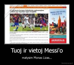 Tuoj ir vietoj Messi'o - matysim Monas Lizas...