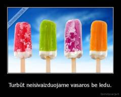Turbūt neisivaizduojame vasaros be ledu. - 