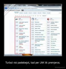 Turbut visi pastebejot, kad per LNK tik premjeros. - 