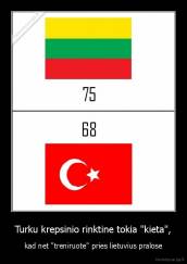 Turku krepsinio rinktine tokia "kieta", - kad net "treniruote" pries lietuvius pralose