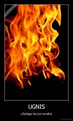 UGNIS - užsidega kai jos nereikia