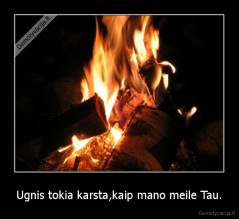Ugnis tokia karsta,kaip mano meile Tau. - 