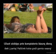Užuot sėdėjęs prie kompiuterio kiaurą dieną - išeik į parką! Pažiūrėk kokia graži gamta vasarą!