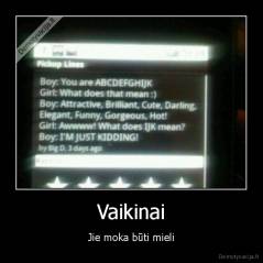 Vaikinai - Jie moka būti mieli