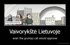 Vaivorykštė Lietuvoje - even the grumpy cat would approve