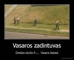 Vasaros zadintuvas - Greitas isiutis 4....  Vasara tesiasi