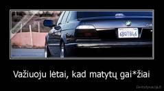 Važiuoju lėtai, kad matytų gai*žiai - 