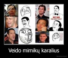 Veido mimikų karalius - 