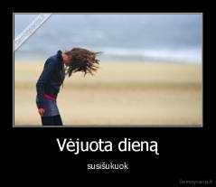 Vėjuota dieną - susišukuok