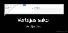 Vertėjas sako  - Vertėjas žino 
