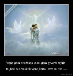 Viena gera priežastis kodel gera gyventi rojuje- - ta ,kad susimoki tik vieną karta -savo mirtimi....