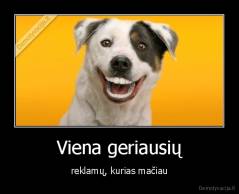 Viena geriausių - reklamų, kurias mačiau