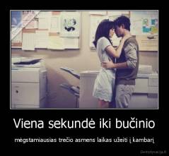 Viena sekundė iki bučinio - mėgstamiausias trečio asmens laikas užeiti į kambarį