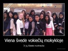 Viena švedė vokiečių mokykloje - Ir jų klasės nuotrauka