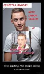 Vienas populiarus, Kitas pasaipos objektas - Ar tik nebusit broliai?