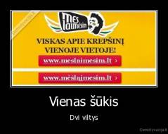 Vienas šūkis - Dvi viltys