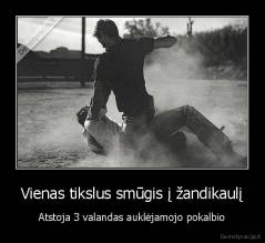 Vienas tikslus smūgis į žandikaulį - Atstoja 3 valandas auklėjamojo pokalbio