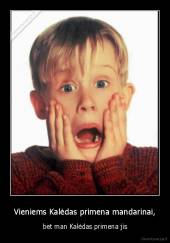 Vieniems Kalėdas primena mandarinai, - bet man Kalėdas primena jis