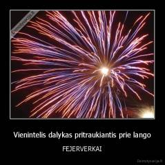 Vienintelis dalykas pritraukiantis prie lango - FEJERVERKAI