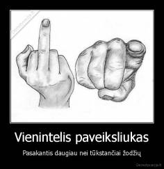 Vienintelis paveiksliukas - Pasakantis daugiau nei tūkstančiai žodžių