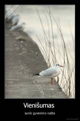 Vienišumas  - sunki gyvenimo našta