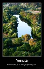 Vienutė - Vienintelis būdas mokytis per tokį orą.