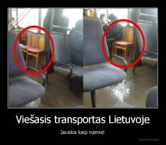 Viešasis transportas Lietuvoje - Jauskis kaip namie!