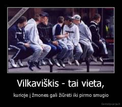 Vilkaviškis - tai vieta, - kurioje į žmones gali žiūrėti iki pirmo smugio