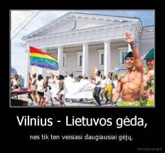 Vilnius - Lietuvos gėda, - nes tik ten veisiasi daugiausiai gėjų. 