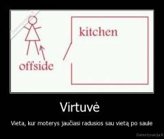 Virtuvė  - Vieta, kur moterys jaučiasi radusios sau vietą po saule