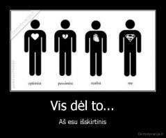 Vis dėl to... - Aš esu išskirtinis