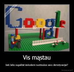 Vis mąstau - kiek laiko sugaištat ieskodami nuotraukos savo demotyvacijai?