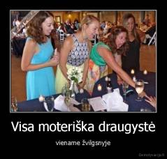 Visa moteriška draugystė - viename žvilgsnyje