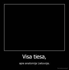 Visa tiesa, - apie anatomija Lietuvoje.