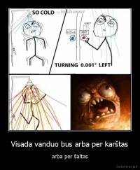 Visada vanduo bus arba per karštas - arba per šaltas