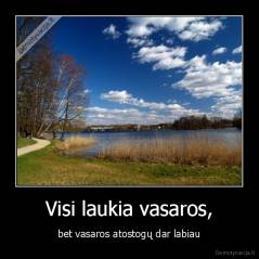 Visi laukia vasaros, - bet vasaros atostogų dar labiau
