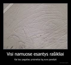 Visi namuose esantys rašikliai - Kai tau pagaliau prisireikia ką nors parašyti