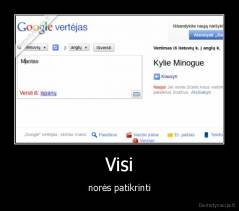 Visi - norės patikrinti