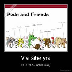 Visi šitie yra - PEDOBEAR antrininkai/